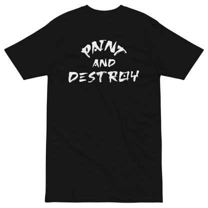 'Paint & Destroy' premium heavyweight tee